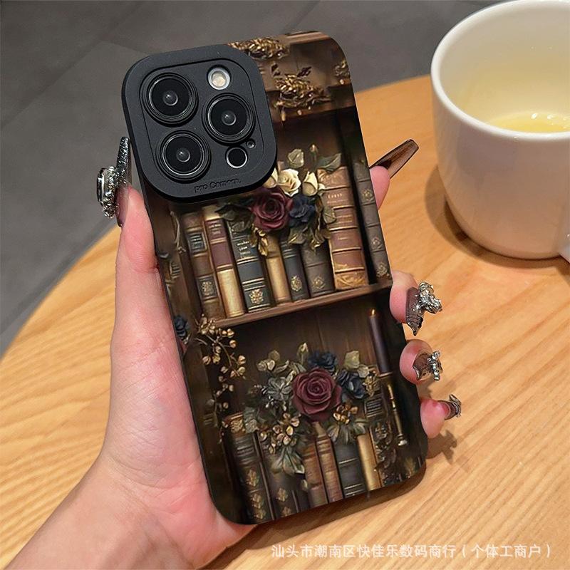 Винтажный чехол-книжка для телефона для iPhone 16 15 14 13 12 11 Pro Max 7 8 Plus XS X SE 13promax XS Max Мягкий противоударный бампер Задняя крышка чехла для телефона