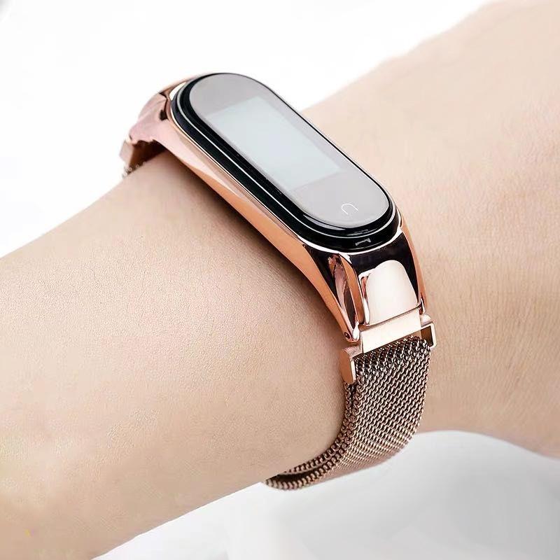 Миланский ремешок-петля для Xiaomi Mi Band 8 7 браслет из нержавеющей стали metel Correa Miband Band6 Band4 для Xiaomi Mi Band 3 4 5 6 7