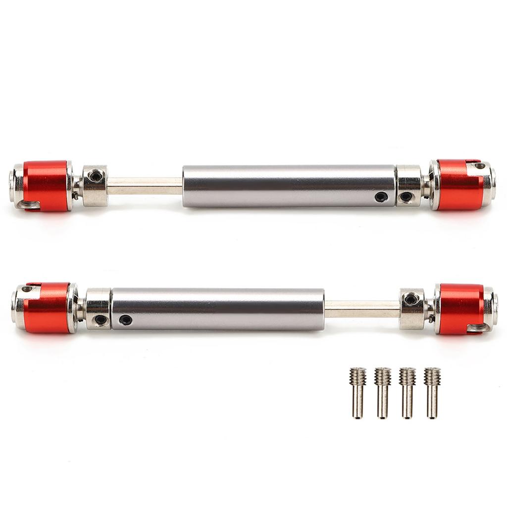 2Pcs Metal Transmission Drive Shaft Suit Fit for Axial SCX10 D90 1 10 RC Crawler Mini Car Parts
