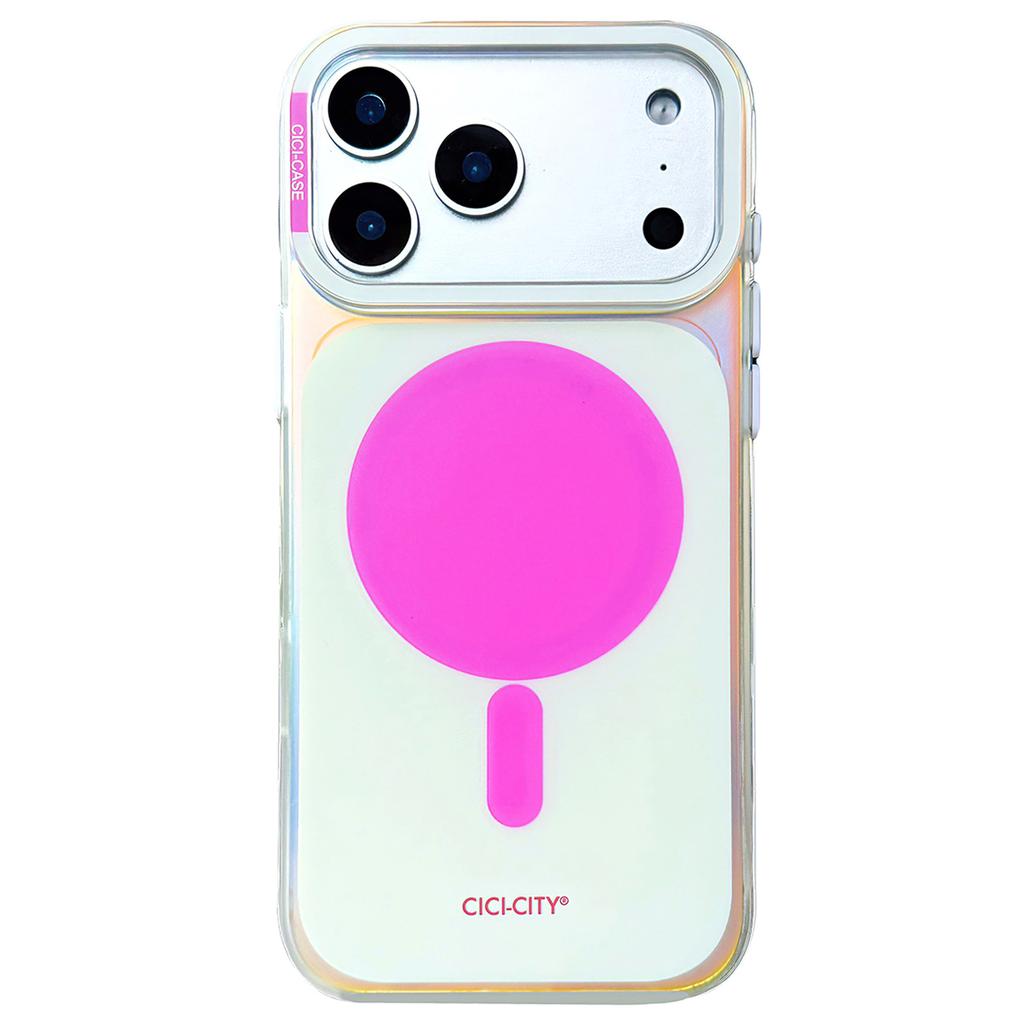 CICI-CITY For iPhone 17 Pro Max Case Compatible with MagSafe PC + TPU IMD Dual Color Phone Cover