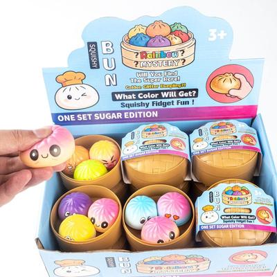 Игрушки Дизайн Игрушки Красочная Игрушка для Замешивания Пельменей Мягкая Игрушка-Сквиш Пельмень Подарки Игрушка с Медленным Восстановлением Пароварка для Баоцзы Снятие Стресса Фиджет