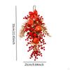 Chinese Year Decoration Artificial Wreath for Front Door Accessories with Hook Crafting