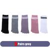 1/5 Pairs Toes Short Socks Woman Girl Cotton Striped Solid Breathable Soft Elastic Invisible Socks 5 Finger Socks Harajuku