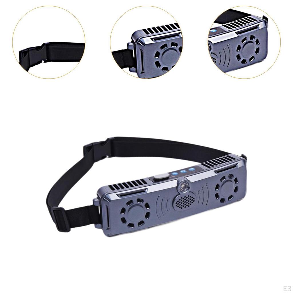 Персональный уличный поясной вентилятор 4 скорости 2 вентиляционных отверстия USB зарядка для строителей