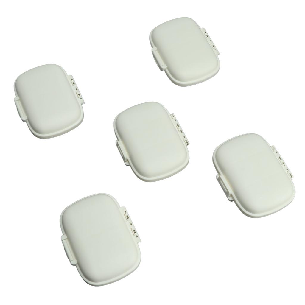 5 шт. Органайзер для лекарств Разделитель Планировщик приема лекарств Коробка Защелкивающаяся конструкция Ежедневный держатель для лекарств Контейнер