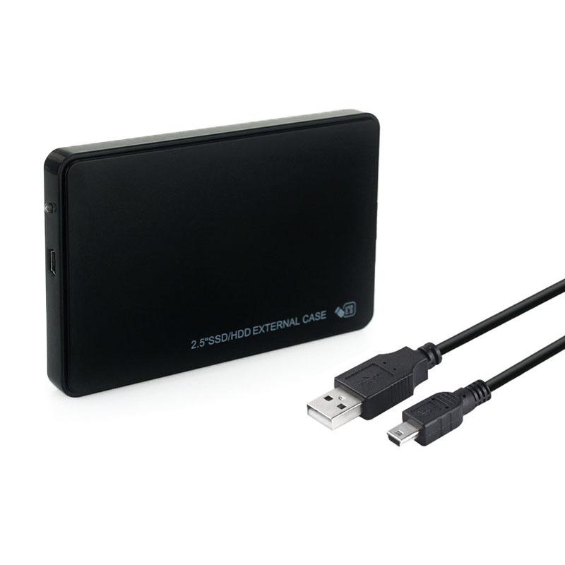 Внешний корпус для жесткого диска 2,5 дюйма USB 2.0 SATA, без инструментов, для HDD/SSD 7 мм/9,5 мм, для аксессуаров ноутбука