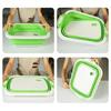 Folding Cutting Board with Deep Groove Design Anti-mildew Non-slip Easy To Clean Multifunctional Drainer Basket