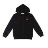 CDGplay Hoodie Couples Winter Heart Print Stand Collar Zip Sweatshirt Men Women