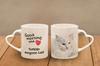 Turkish Angora - cat mug, adorable heart-shaped handle mug, universal gift from Art-Dog brand