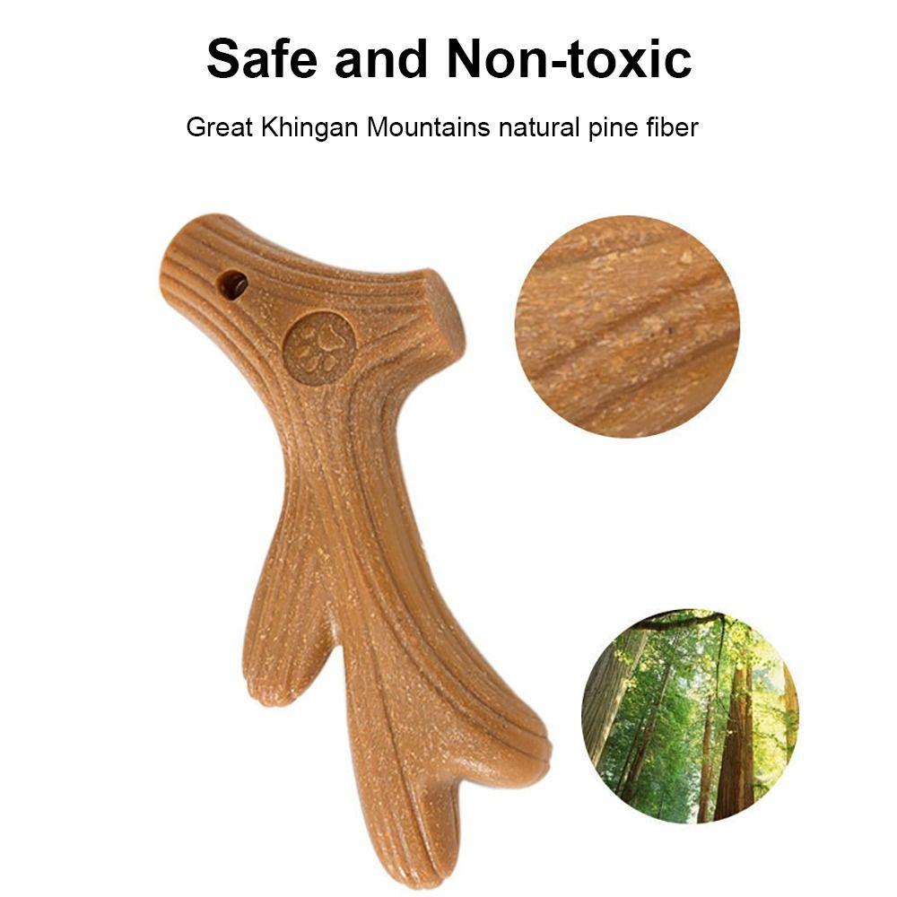 Interactive Training Molar Teeth Clean Stick Pine Wood Fiber Pet Supply Cute Dog Chew Toys