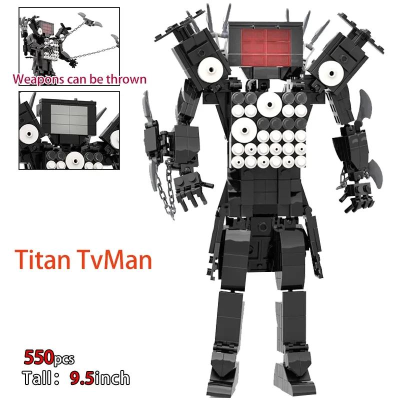 Moc Skibidi Туалет Фигурки Модель Блоки Titan Оператор Спикерман Строительные Игрушки Украшения Для Вечеринки Хэллоуин Подарки для Мальчиков
