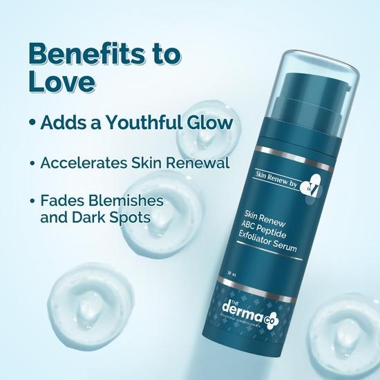 Дерма Ко . X Dr.V Skin Renew Abc Пептидная отшелушивающая сыворотка с миндальной кислотой, молочной кислотой и пептидами - 30 мл | 1% салициловая кислота