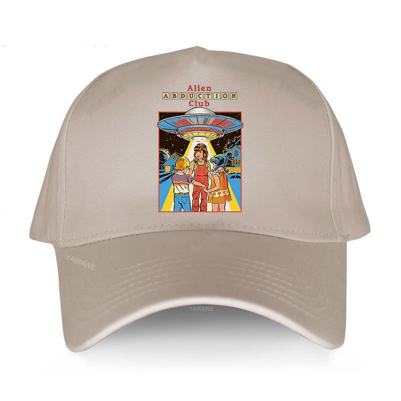 Бейсбольная кепка, летняя однотонная шляпа от солнца, модная регулируемая бейсболка Alien Abduction Club Grim Evil Series, шляпа для папы, хлопковые уличные брендовые кепки