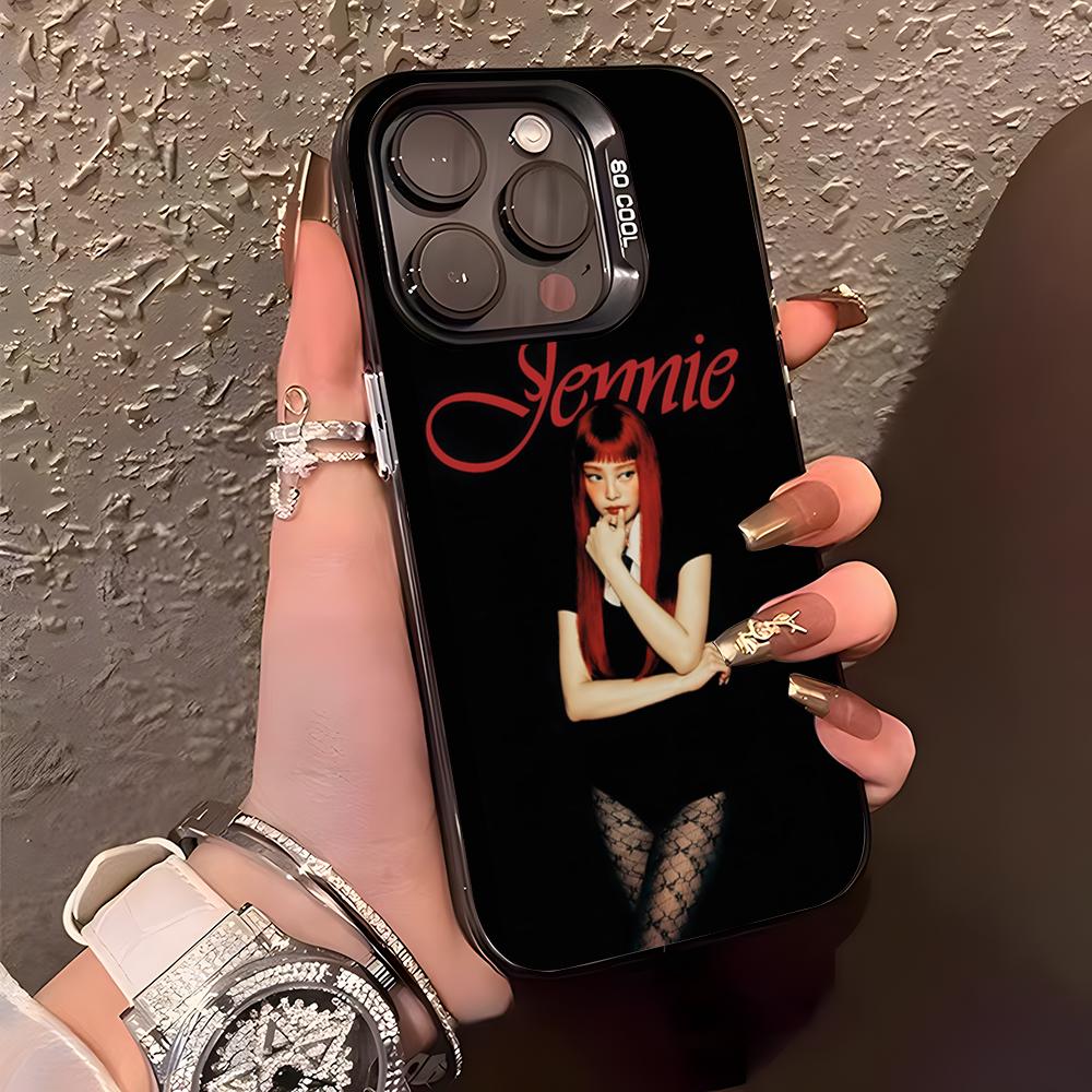 Чехол для телефона Singger J-jennie Для IPhone17 Air 16 15 14 Plus 13 12 11 Pro XS Max Серебристый Черный Защитный чехол