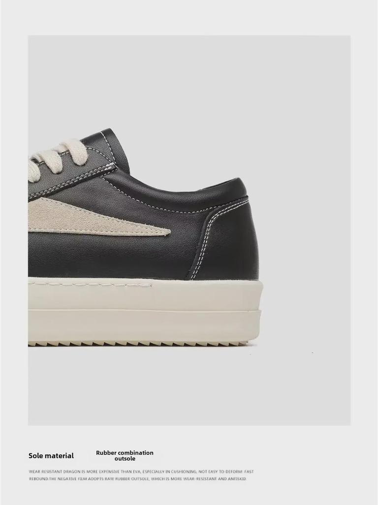 Мужские повседневные кроссовки RO Shoes из натуральной кожи на толстой подошве — модные, дышащие, увеличивающие рост, для мальчиков и мужчин на весну.