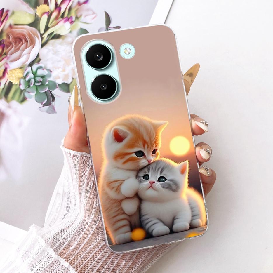 Чехол для Xiaomi Poco X8 Pro 5G Милый Чехол с Рисунком Сердечка Мягкий Тонкий Чехол для Телефона Для Xiaomi Poco X8 Pro Max PocoX8 Pro 5G