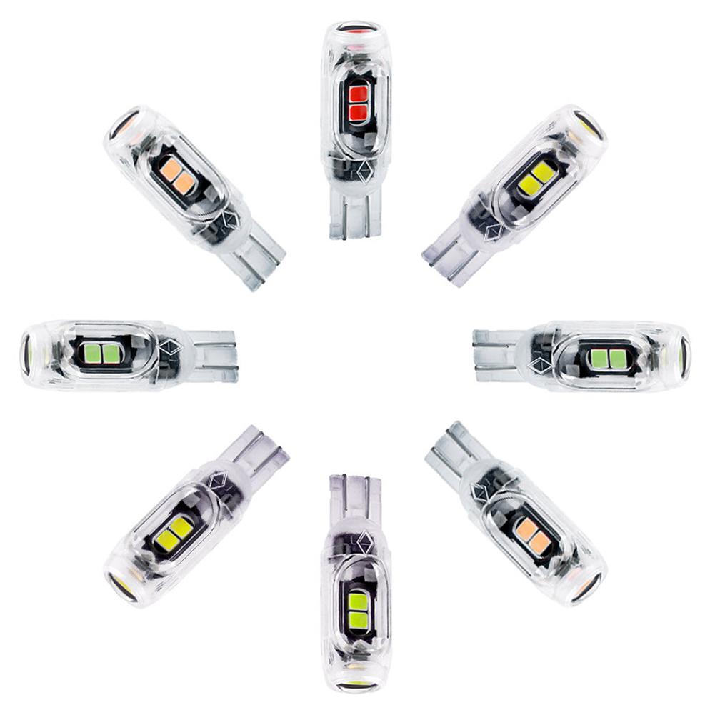 1 шт. T10 светодиодный поворотник для мотоцикла и автомобиля Canbus 5SMD маячок Gap Light дневной свет для чтения номерного знака