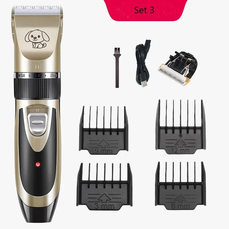 Перезаряжаемые машинки для стрижки домашних животных, набор для стрижки домашних животных, USB, профессиональные машинки для стрижки домашних животных с низким уровнем шума, наборы для стрижки домашних животных