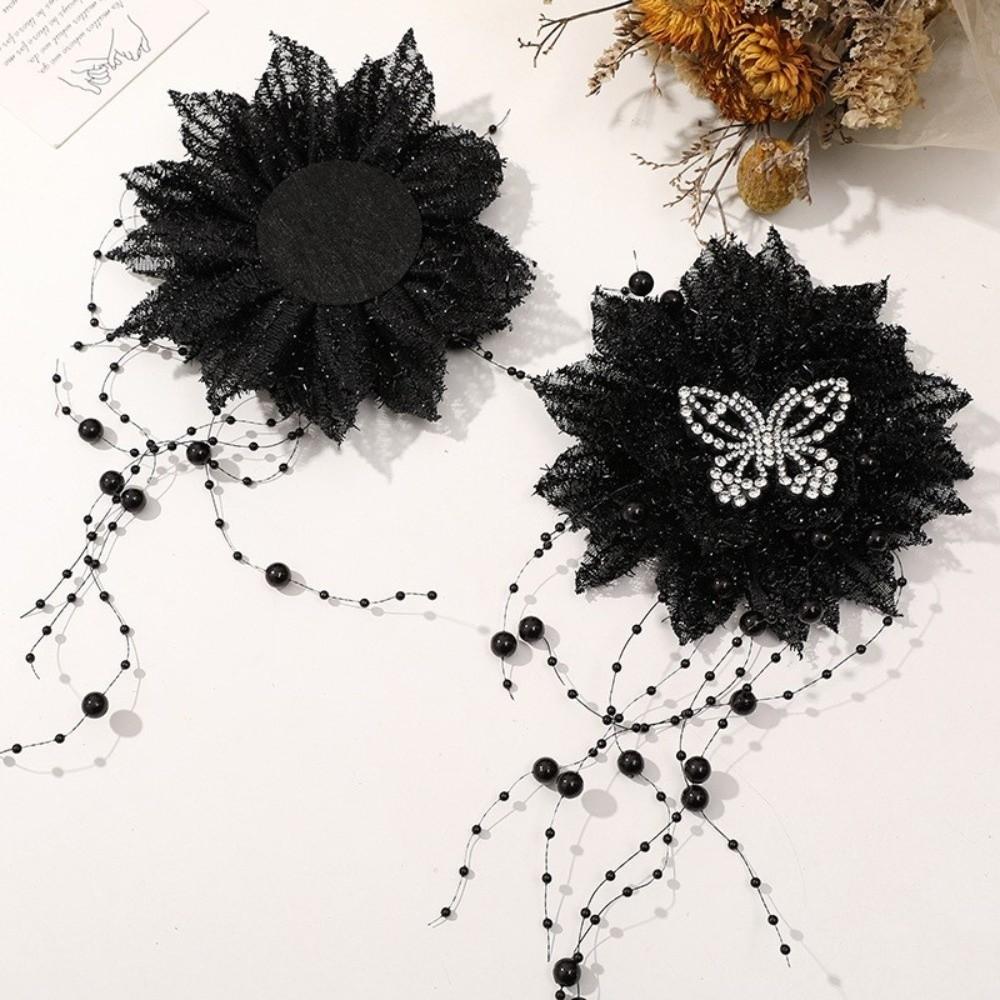 Feather Decor Pearl Feather Hair Accessory Pearl Embellishment DIY Craft Hair Ornament For Women