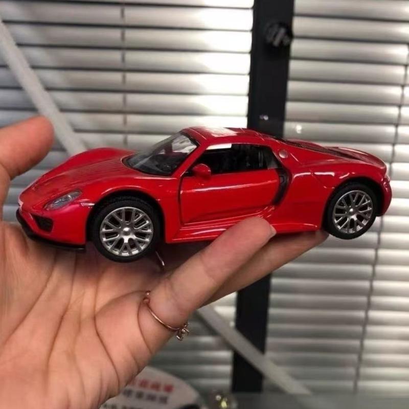 1:36 Porsche 918 Sports Car Alloy Model Diecast Toy Vehicles Metal Toy Car Model High Simulation Collection Kids Toy Gift A37