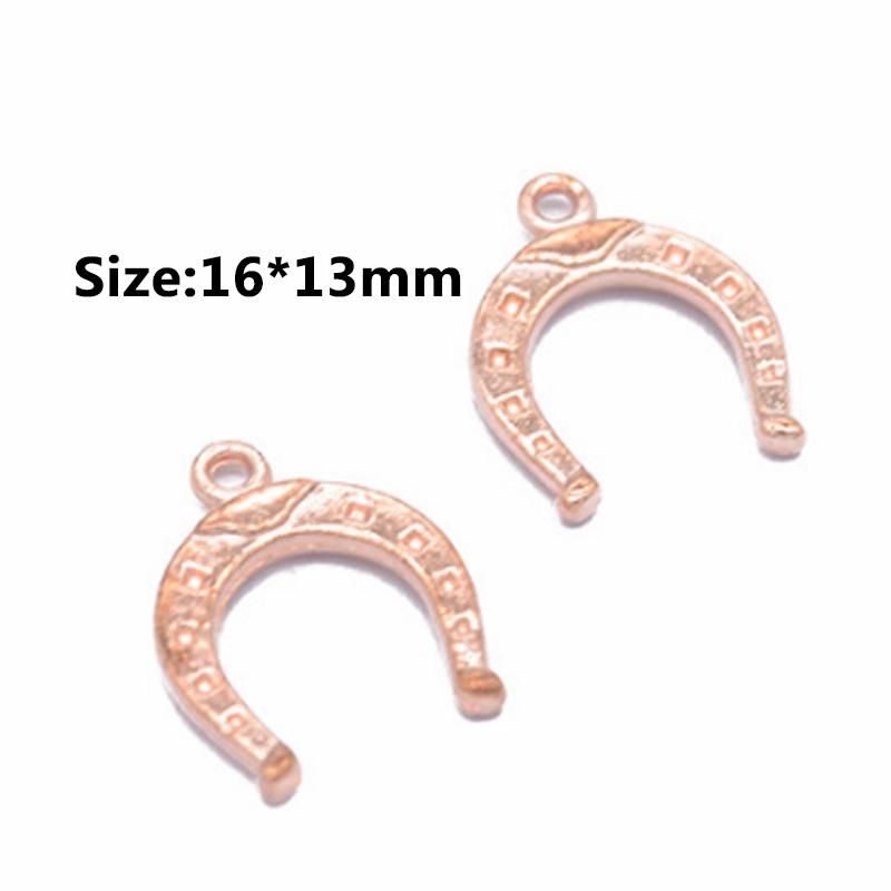 Мода 20 шт./лот ожерелье браслет новый DIY ретро ювелирные изделия аксессуары кулон сплав подкова для ювелирных изделий маркировка