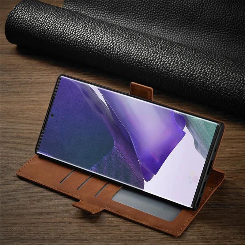 Роскошный модный кожаный кошелек-чехол-книжка для телефона Samsung Galaxy S25 S24 Note 20 Ultra Note 10 9 Магнитный держатель для карт Задняя крышка