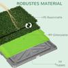 Artificial Grass Dog Toilet with Tray for Potty Training Indoor Outdoor, 2 Packs, 67 x 41cm