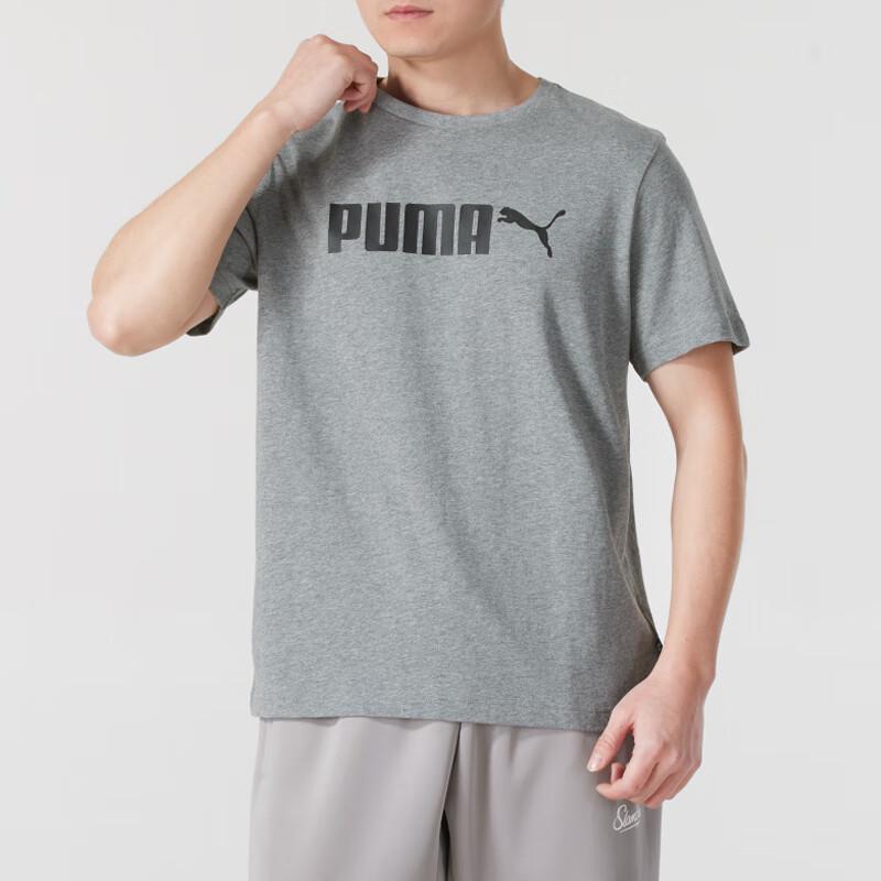 Puma Мужская повседневная тренировочная футболка с коротким рукавом