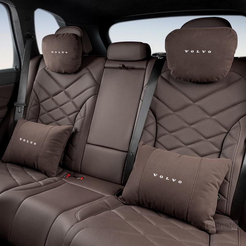 Для Volvo XC60 V90 V60 V40 XC90 S90 S60 C30 V70 XC40 Автомобильный подголовник Поддержка шеи Сиденье Поясничная подушка Мягкая подушка для шеи Аксессуары