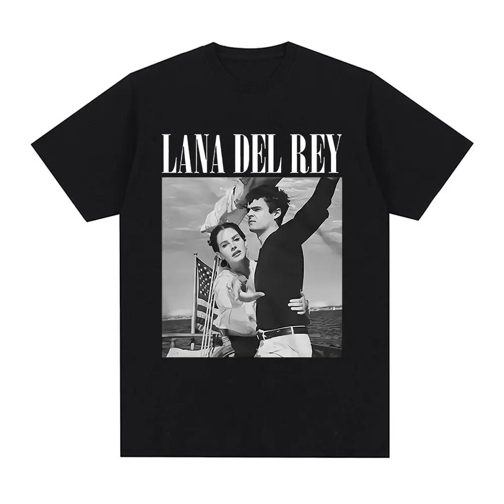 Singer Lana Del Rey T Shirt Ultraviolence Music Album Tshirt Unisex Wounisex Hip Hop Vintage Short Sleeve T Shirts Gothic Streetwear