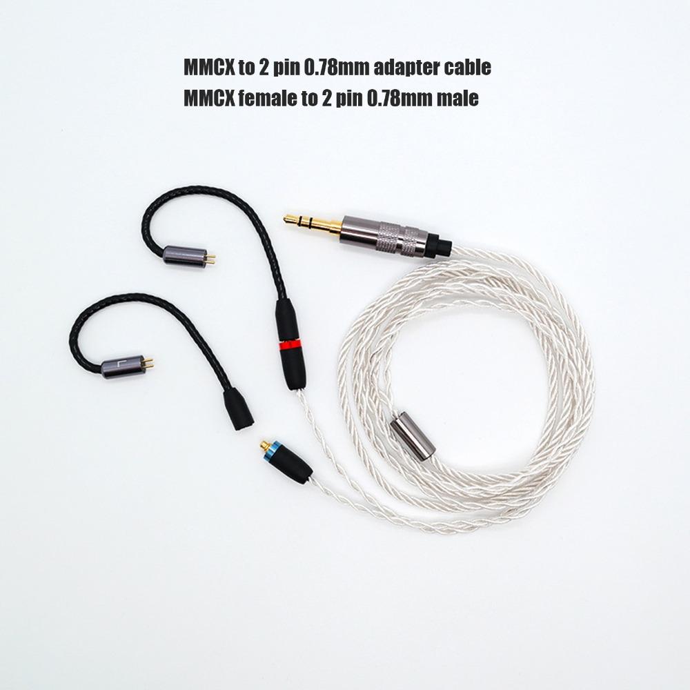 Female to Male MMCX to 2 Pin 0.78mm Adapter Cable for AS10 AS06 AS10 ZST ZS3AS10 Daily Use