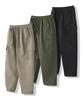 MODERMENT Semi-Wide String Cotton Cargo Pants [Khaki]