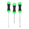 3Pcs Stainless Steel Carp Fishing Splicing Needle Baiting Hook Drill Rig Tools