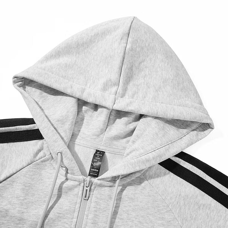 adidas Мужская беговая куртка с капюшоном и тремя полосками KA2579