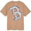 New MLB Boston Red Sox T Shirt Unisex Khaki 3ATSB0644-43BGL