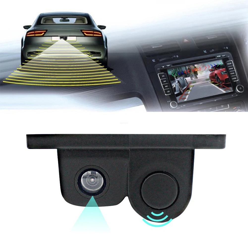 2in1 Car Parking Reversing Sensor Rear View Camera Kit with High Quality Material and Rh95% MAX Working Temperature