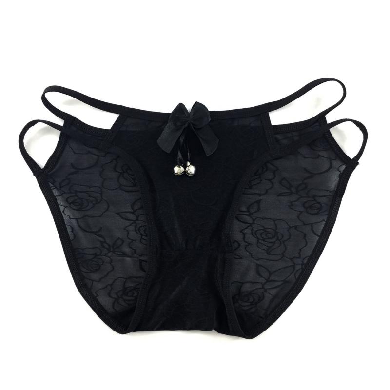 Ice Silk Underwear Ladies Lace Side Hollow Sexy Refreshing Comfortable Breathable Briefs