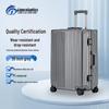 Electronic Pattern Aluminum Frame Spinner Luggage