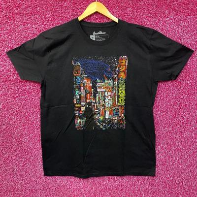 Threadless Godzilla Kaiju City Graphic Design T-Shirt Size XL