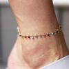 Color Exquisite Rice Bead Tassel Pendant Anklet For Women