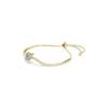 Swarovski Heart With Arrow Gold Tone Bracelet 5744061