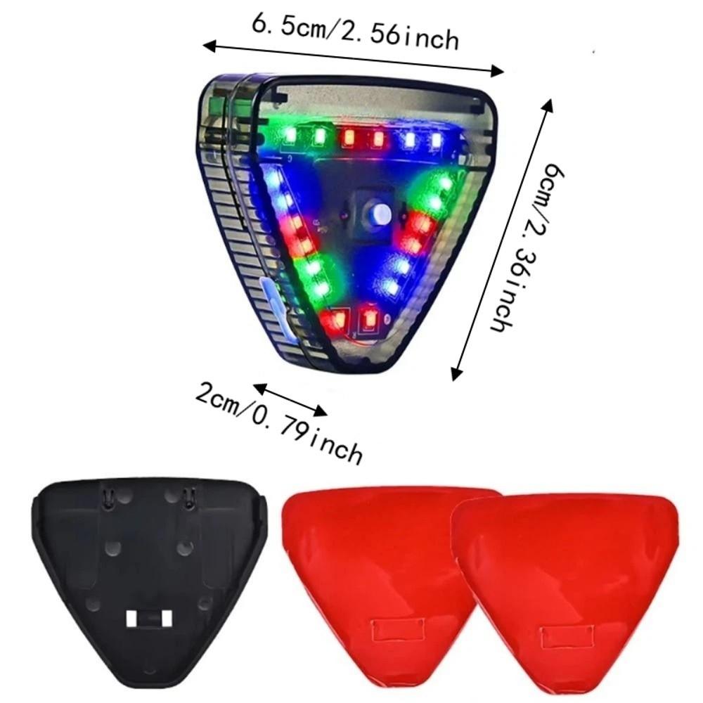 Colorful Solar Navigation Light USB Charging LED Tail Light Night Use