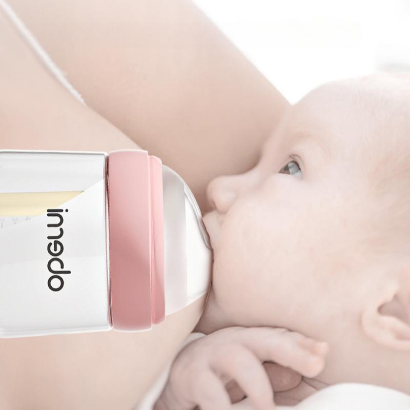 Oubani 210 мл Эксцентричная пустышка для новорожденных Стеклянная бутылочка Против метеоризма Против плевков Против удушья Детская бутылочка