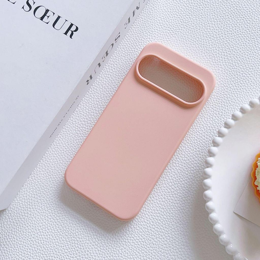 Compatible with Google Pixel 10/9/8/7/6 Pro/5: Liquid Phone Case & Protective Cover with Straight Edge Design.