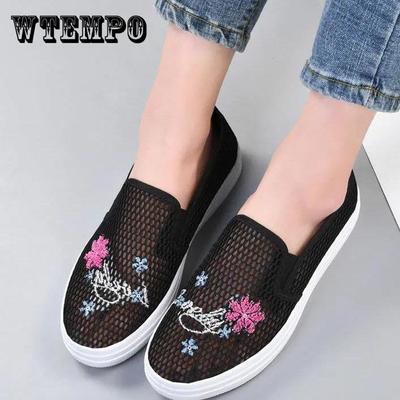 Обувь с сеткой, женская весенне-летняя повседневная обувь с открытыми отверстиями, дышащая нескользящая обувь на мягкой подошве на плоской подошве