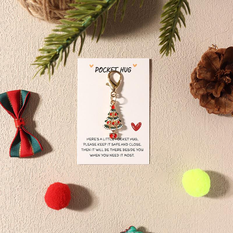 1 шт. Эмалированная декоративная клипса для рюкзака для ключей, для вечеринки, из сплава, подвески для сумки, рождественский брелок, подарки, кошелек для хранения, эстетика