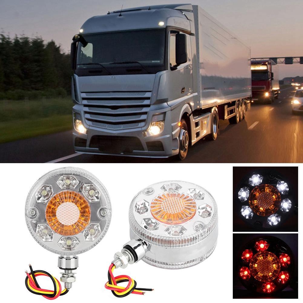 Красный желтый светодиодный боковой габаритный фонарь зеркала для грузовика с прицепом LKW 24V