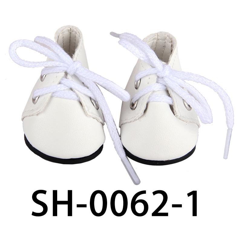 1 пара кукольной обуви из искусственной кожи со шнурками для 14-дюймовых кукол, аксессуары, игрушки