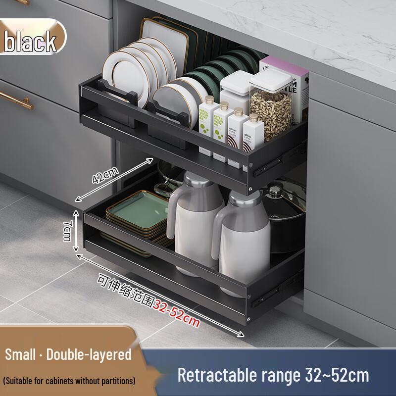 Hongfu Expandable Double-Layer Kitchen Dish Rack