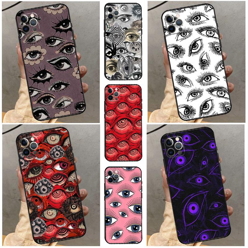 Scary Face Eyes Funda For OPPO Reno 8 Lite 11F 12F 13F 14F 10 11 12 13 14 Pro OPPO Find X9 X5 X6 X8 Pro Case